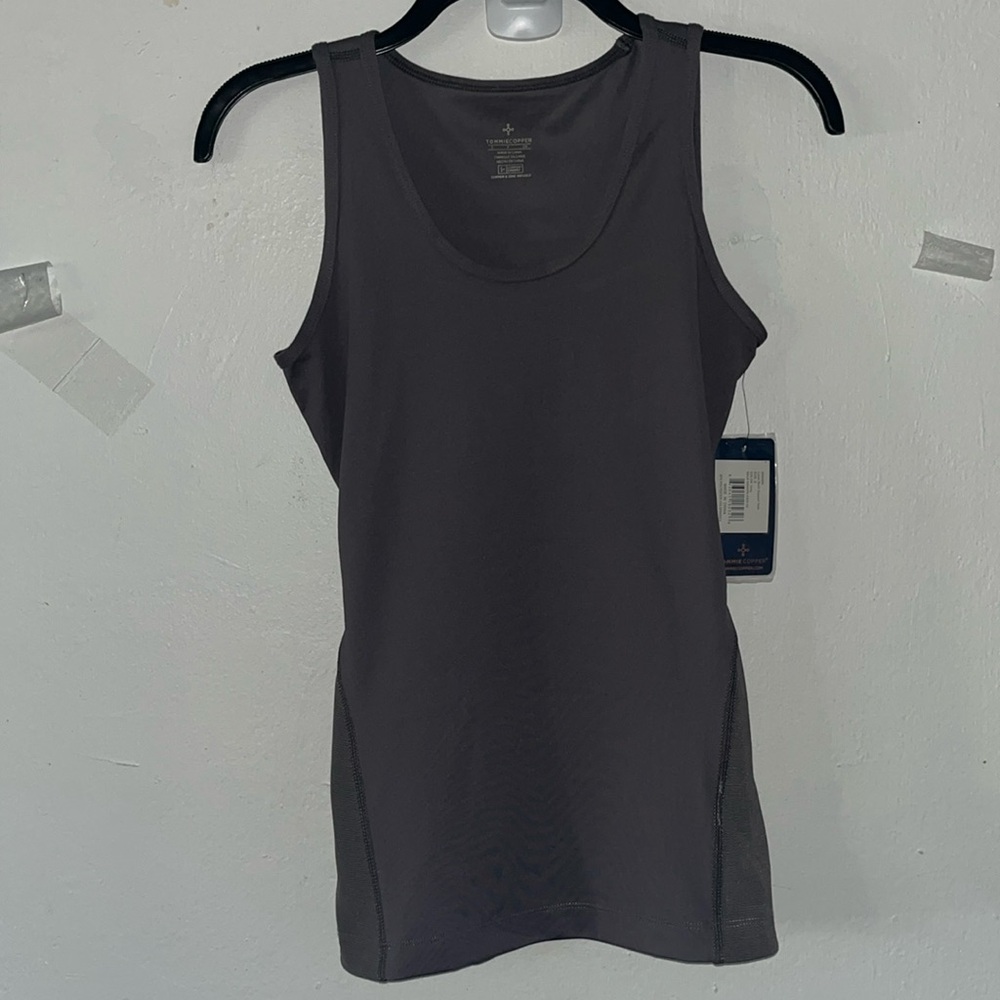 Tommie Copper Lower Back Support Tank Gray size Small NWT